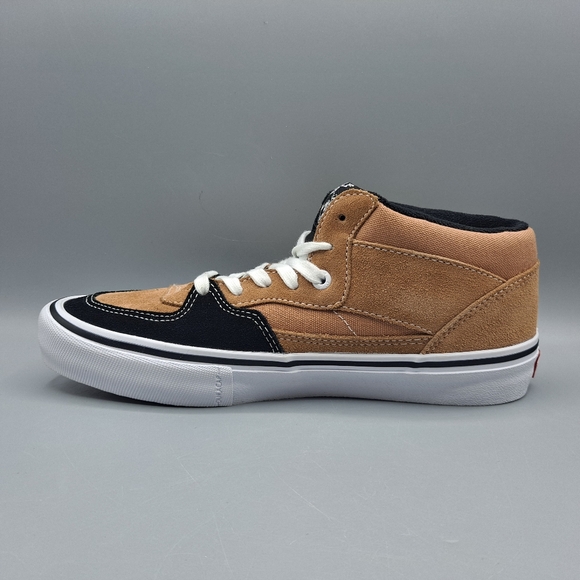 New Vans Half Cab Pro Camel Beige and Black Skateboarding Shoes Men's 7.5 - Picture 4 of 9